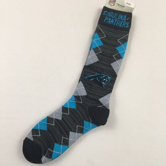 4 pair Men's Panthers Socks - Picture 2 of 5